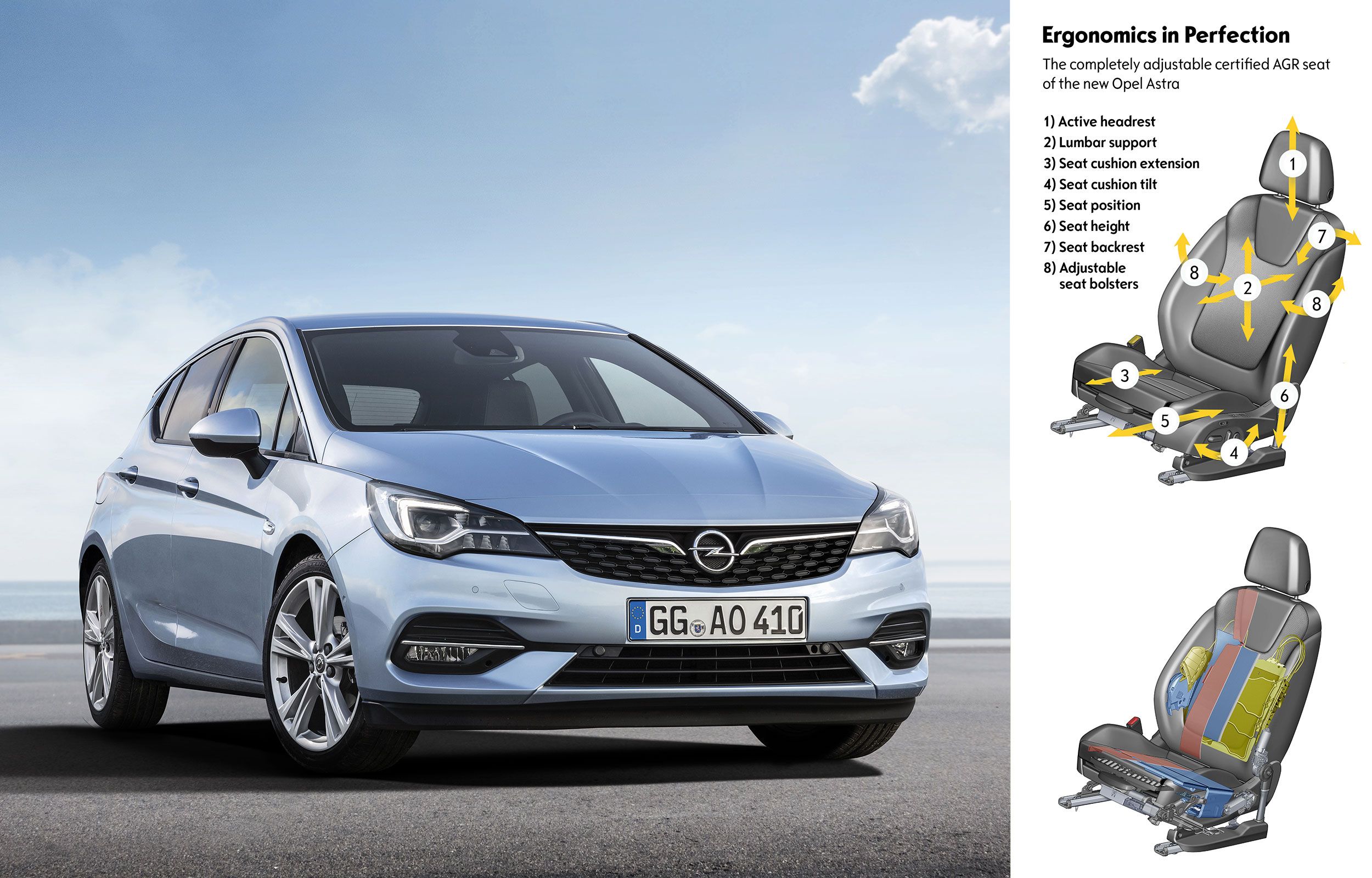 Asientos certificados AGR en la gama Opel: confort y salud para la espalda en viajes largos Asientos certificados AGR en la gama Opel: confort y salud para la espalda en viajes largos