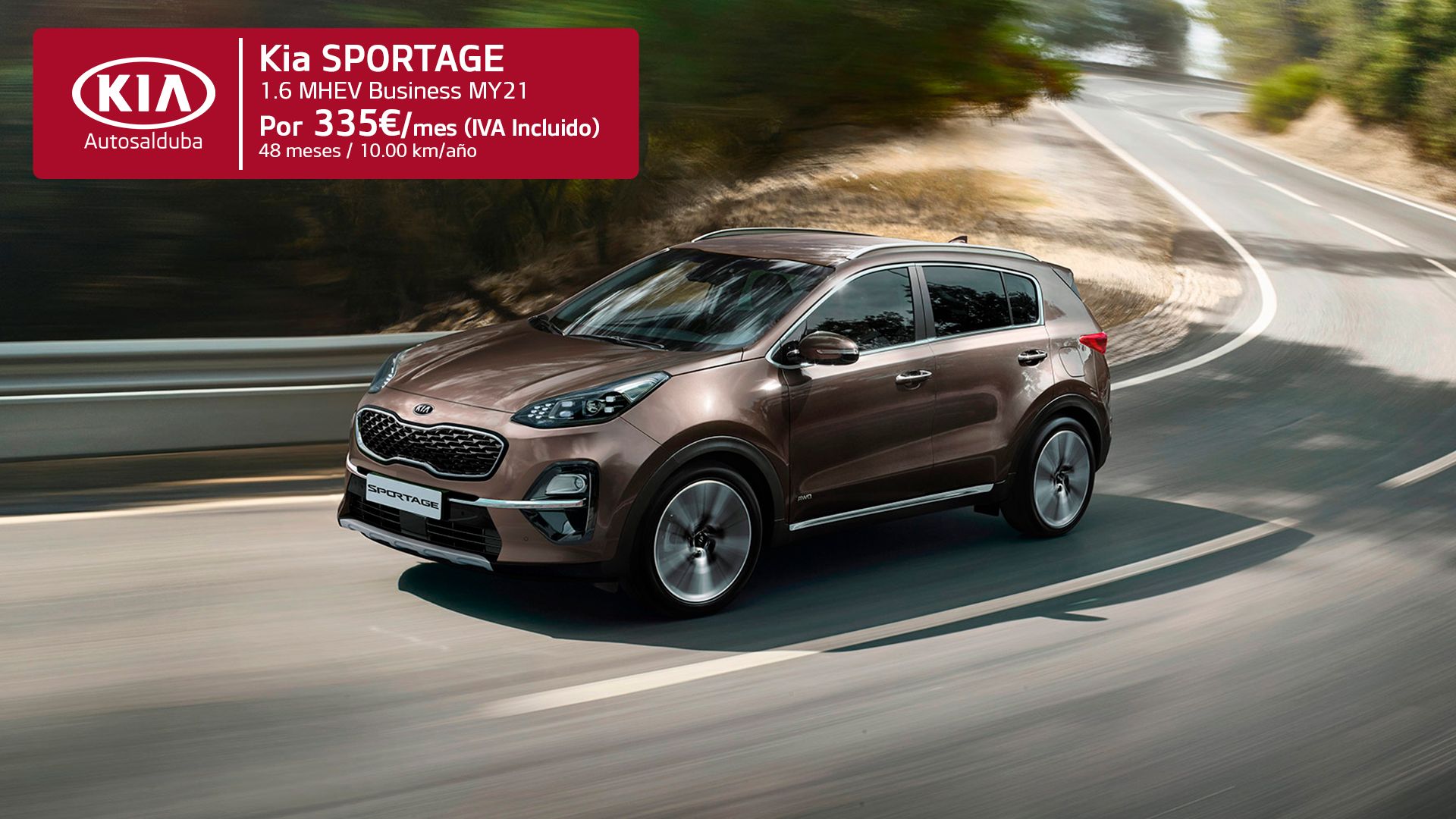 Renting Kia Sportage por 335€/mes Renting Kia Sportage por 335€/mes