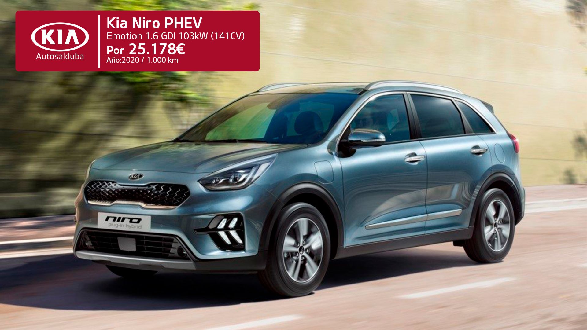 Kia Niro PHEV Emotion por 25.178€* Kia Niro PHEV Emotion por 25.178€*