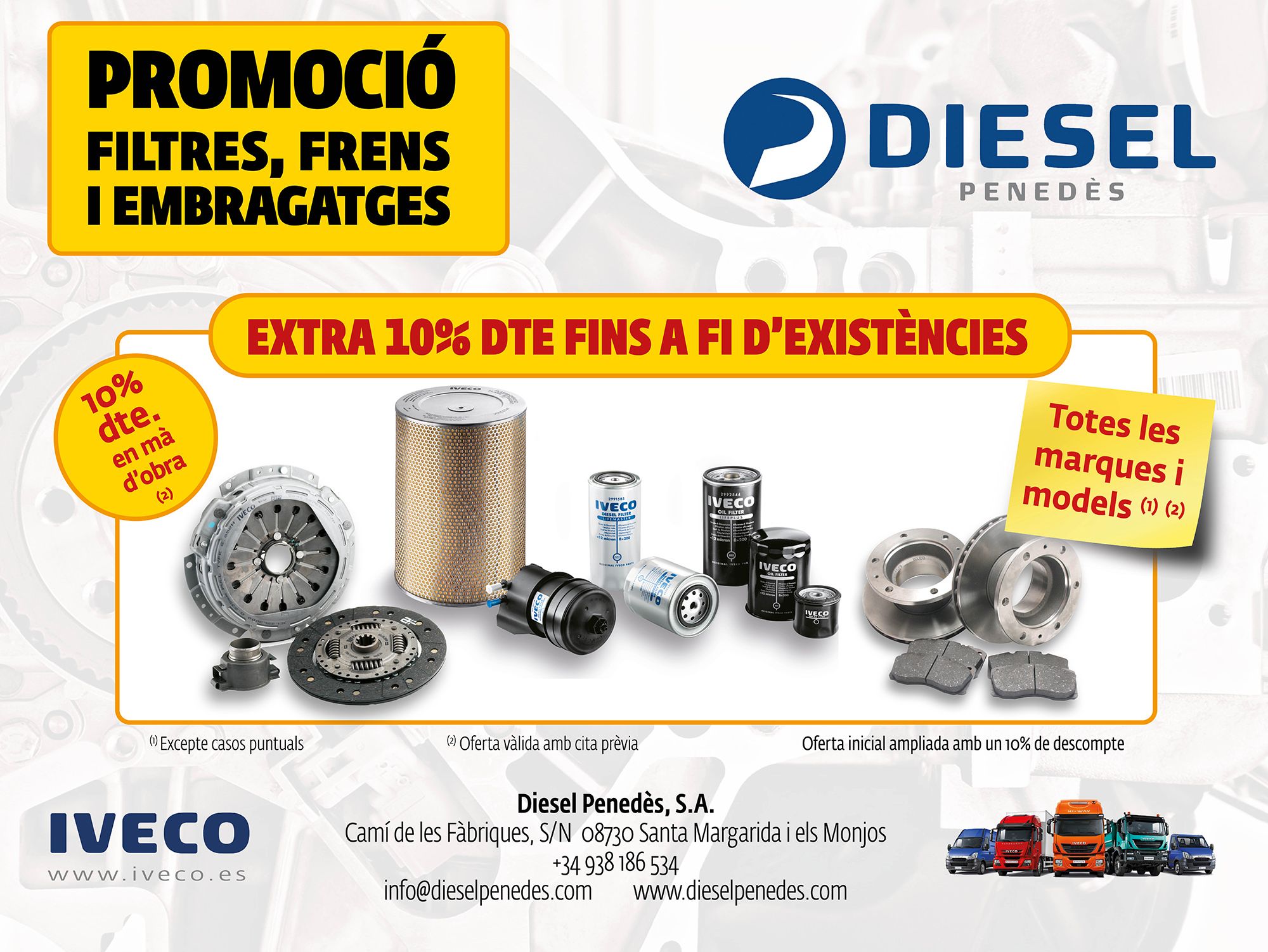 PROMOCIÓN FILTROS, FRENOS Y EMBRAGUES PROMOCIÓN FILTROS, FRENOS Y EMBRAGUES