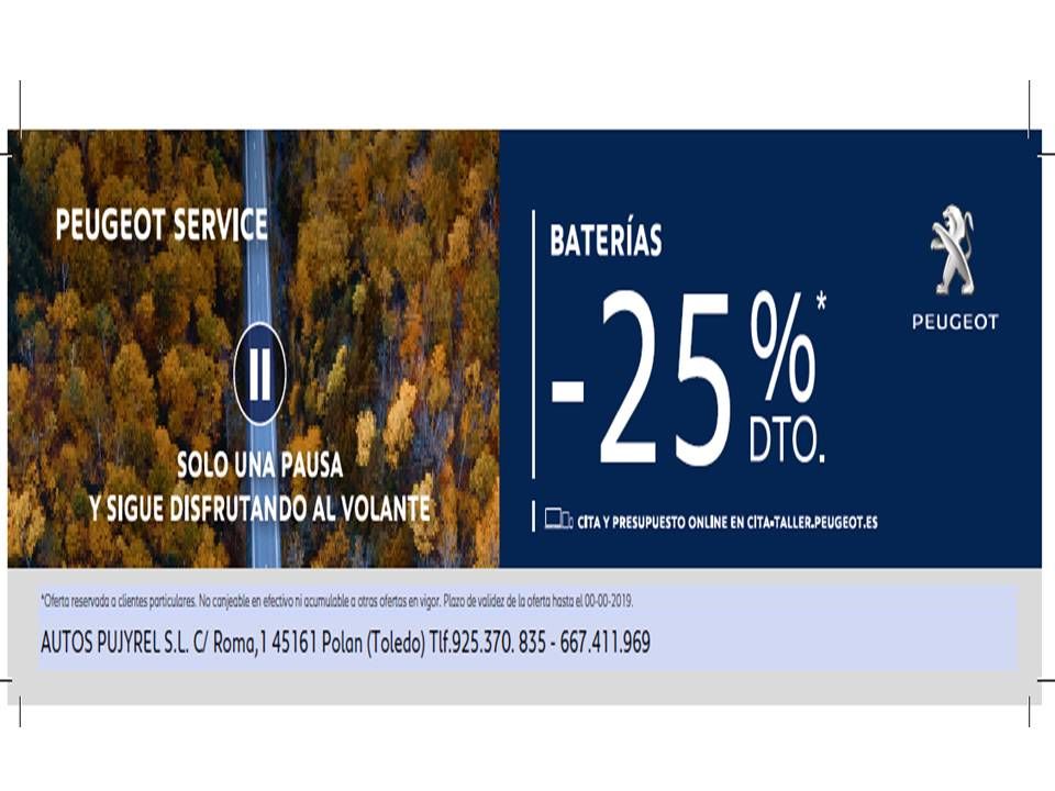BATERIAS -25% BATERIAS -25%