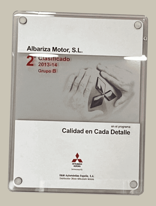 Premio "CALIDAD EN CADA DETALLE" 2013-14 Premio "CALIDAD EN CADA DETALLE" 2013-14