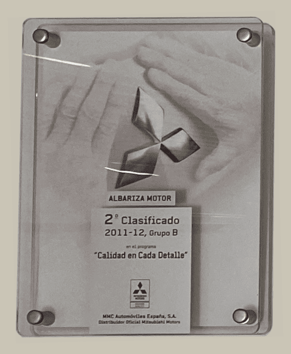 Premio "CALIDAD EN CADA DETALLE" 2011-12 Premio "CALIDAD EN CADA DETALLE" 2011-12