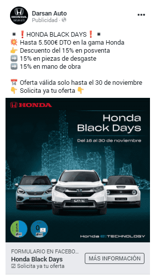 Honda Black Days Honda Black Days