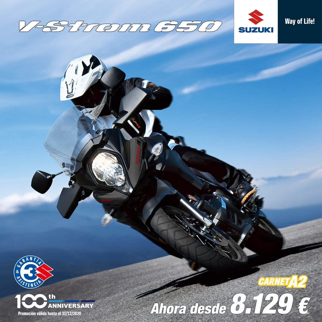 V-STROM 650 ahora por 8.129€ V-STROM 650 ahora por 8.129€