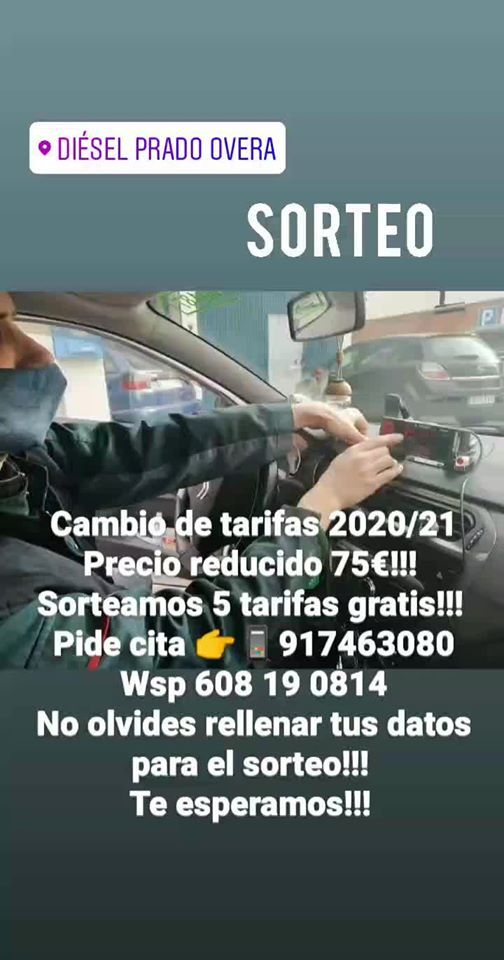 CAMBIO DE TARIFAS 2020/21 CAMBIO DE TARIFAS 2020/21