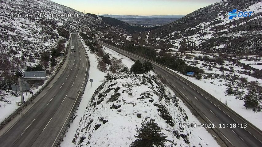Cortes de carreteras por la ola de frío Cortes de carreteras por la ola de frío