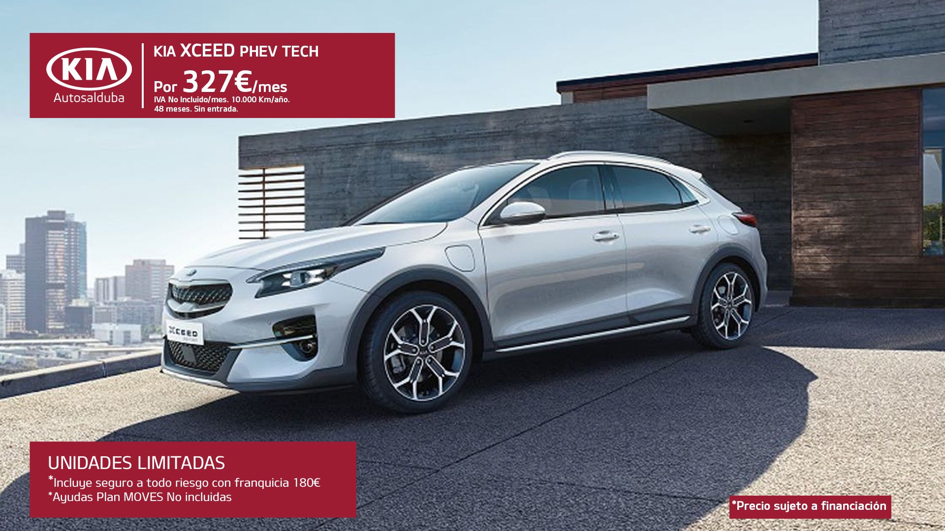 Kia XCeed Híbrido Enchufable por 327€ al mes Kia XCeed Híbrido Enchufable por 327€ al mes