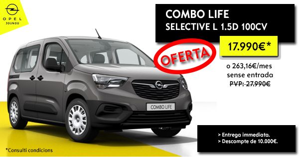 OPEL COMBO LIFE SELECTIVE L 1.5D 100CV OPEL COMBO LIFE SELECTIVE L 1.5D 100CV