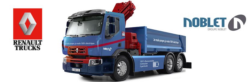 RENAULT TRUCKS PRODUCIRÁ EL PRIMER CAMIÓN 100% ELÉCTRICO DE APROXIMACIÓN PARA EL GRUPO NOBLET RENAULT TRUCKS PRODUCIRÁ EL PRIMER CAMIÓN 100% ELÉCTRICO DE APROXIMACIÓN PARA EL GRUPO NOBLET