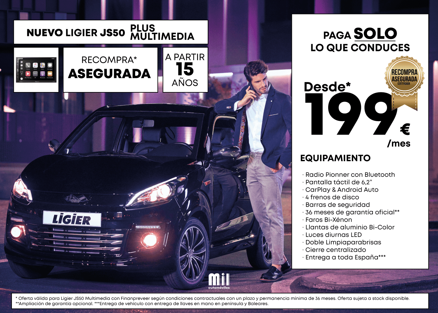 Consigue un Ligier JS50+ Multimedia y paga solo el tiempo que lo conduzcas Consigue un Ligier JS50+ Multimedia y paga solo el tiempo que lo conduzcas