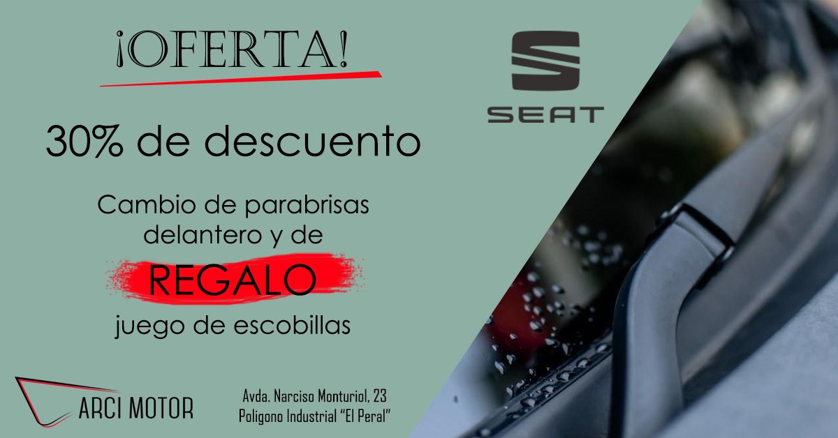 Cambio de parabrisas delantero y de REGALO juego de escobillas Cambio de parabrisas delantero y de REGALO juego de escobillas