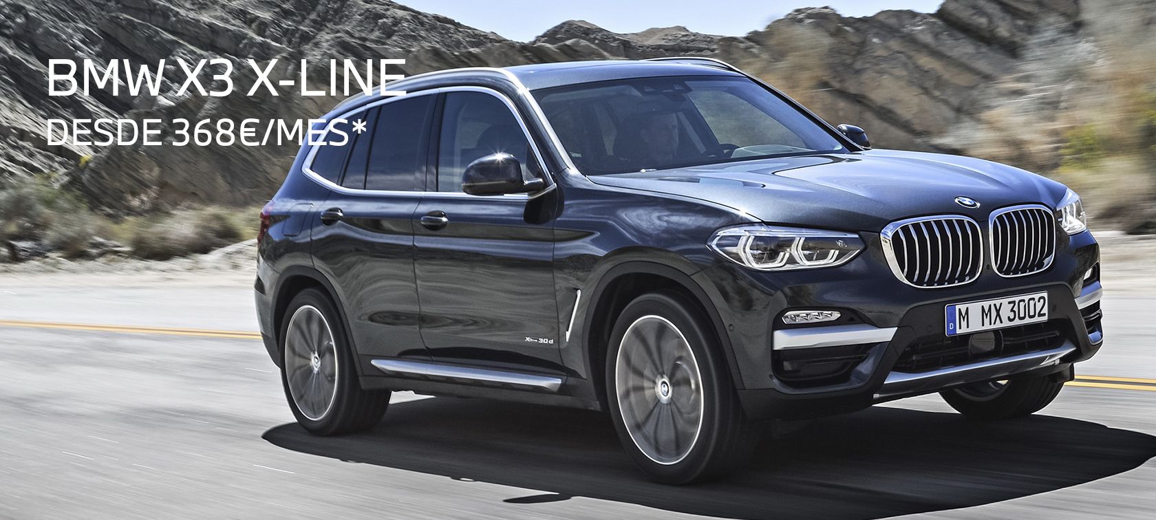 Llévate este fantástico BMW X3 20d Phytonicblau Desde 368€/Mes* Llévate este fantástico BMW X3 20d Phytonicblau Desde 368€/Mes*