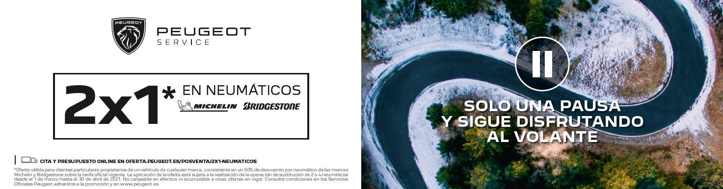OFERTA NEUMÁTICOS 2X1 OFERTA NEUMÁTICOS 2X1