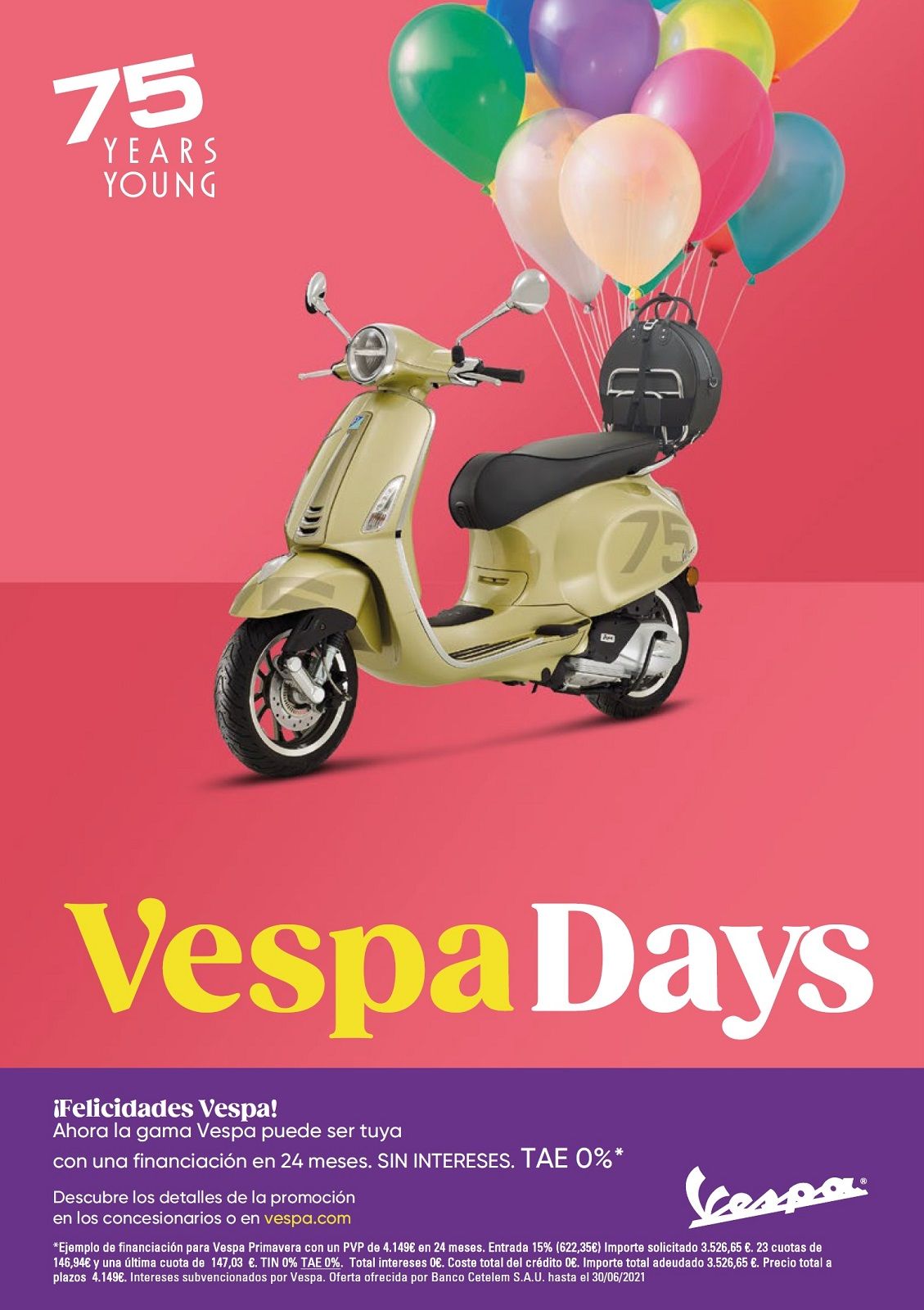 OFERTA 75 ANIVERSARIO VESPA OFERTA 75 ANIVERSARIO VESPA