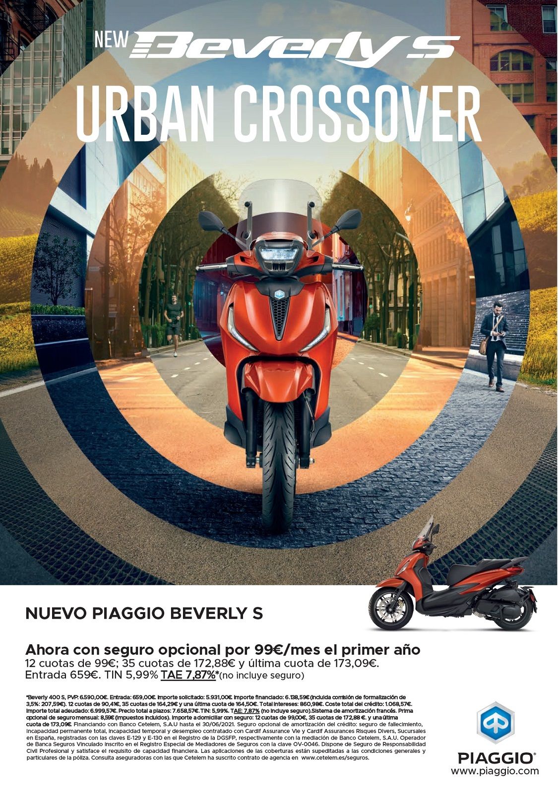 NUEVA PIAGGIO BEBERLY 400S E5 DESDE 99€ ALMES NUEVA PIAGGIO BEBERLY 400S E5 DESDE 99€ ALMES