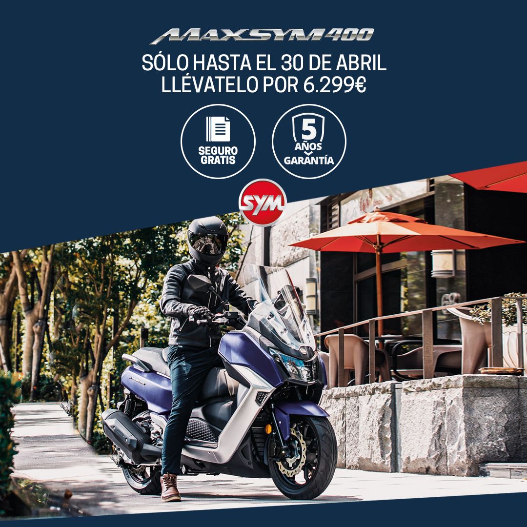 PROMOCION LANZAMIENTO MAXSYM 400 POR SOLO 6.299€ PROMOCION LANZAMIENTO MAXSYM 400 POR SOLO 6.299€