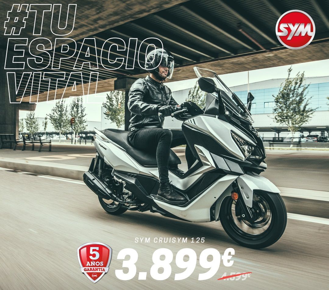 SYM CRUISYM 125 POR SOLO 3.999€ SYM CRUISYM 125 POR SOLO 3.999€