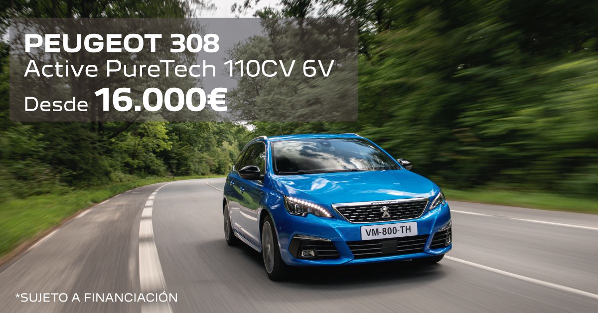 308 Active Puretech 110CV desde 16.000€ 308 Active Puretech 110CV desde 16.000€