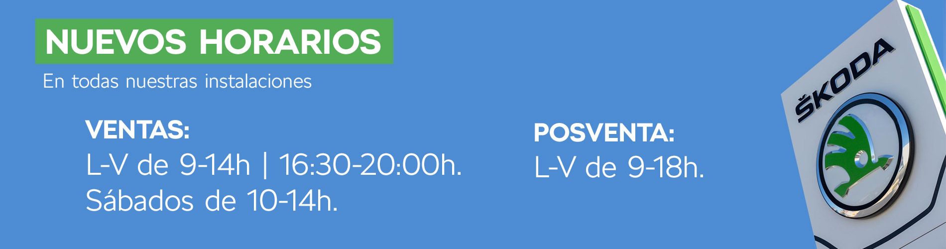 Nuestro nuevo horario Nuestro nuevo horario