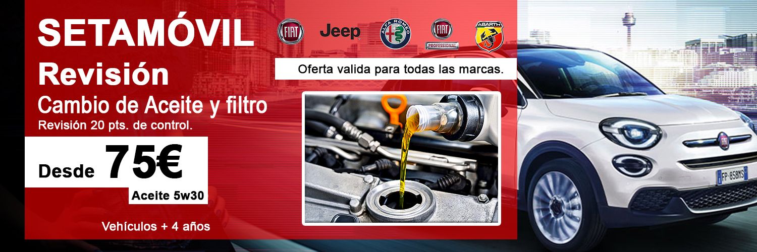 Revisión y cambio de aceite desde 75€ Revisión y cambio de aceite desde 75€