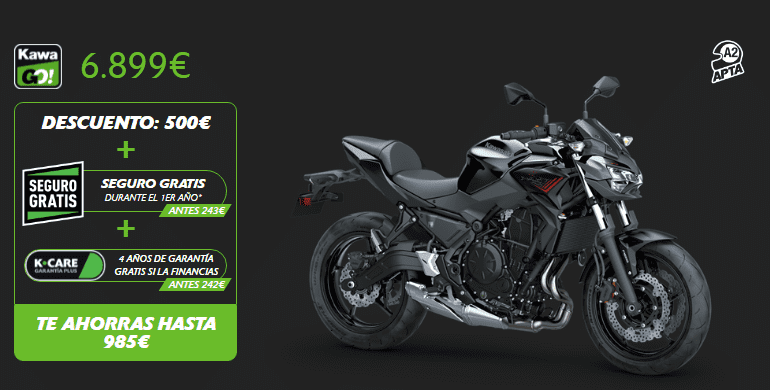 PROMOCION KAWASAKI Z650 2021 POR SOLO 6.899€ PROMOCION KAWASAKI Z650 2021 POR SOLO 6.899€