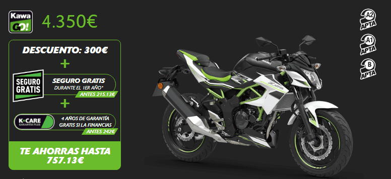 PROMOCION KAWASAKI Z125 SE 2021 PROMOCION KAWASAKI Z125 SE 2021