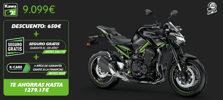 PROMOCION KAWASAKI Z900 A2 2021 DESDE 9.099 PROMOCION KAWASAKI Z900 A2 2021 DESDE 9.099