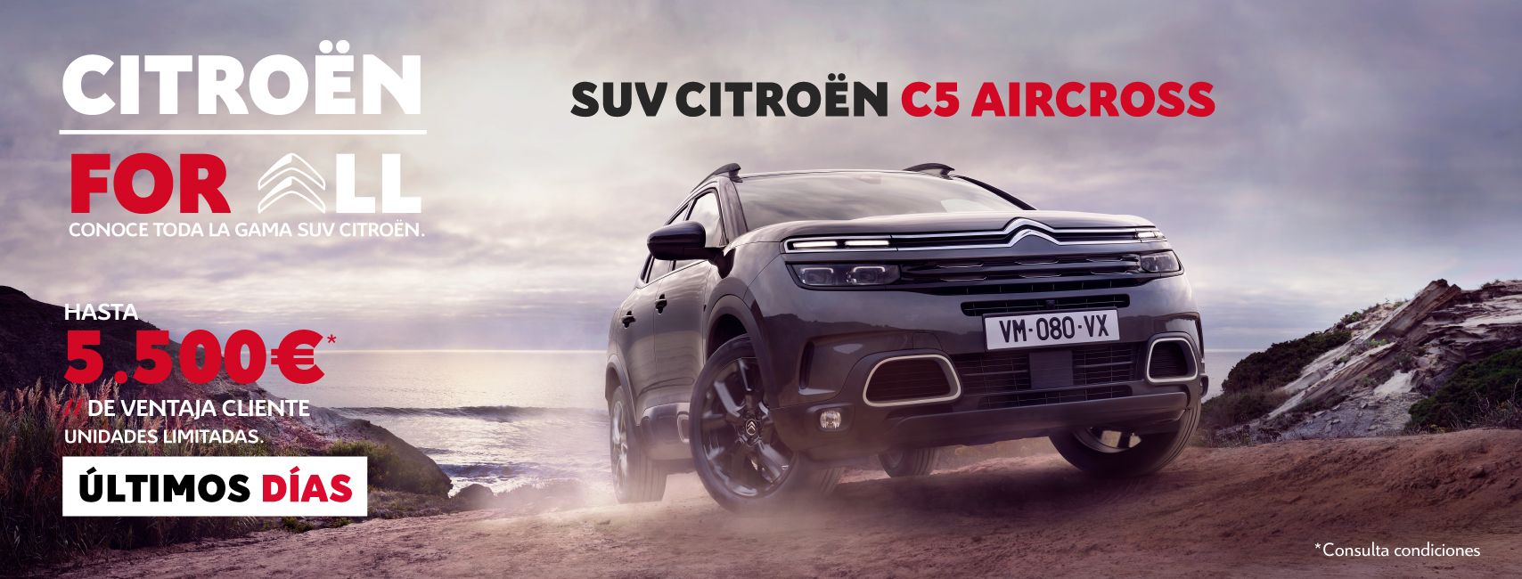 Citroën C5 Aircross: últimas unidades con hasta 5.500€ de ventaja cliente Citroën C5 Aircross: últimas unidades con hasta 5.500€ de ventaja cliente
