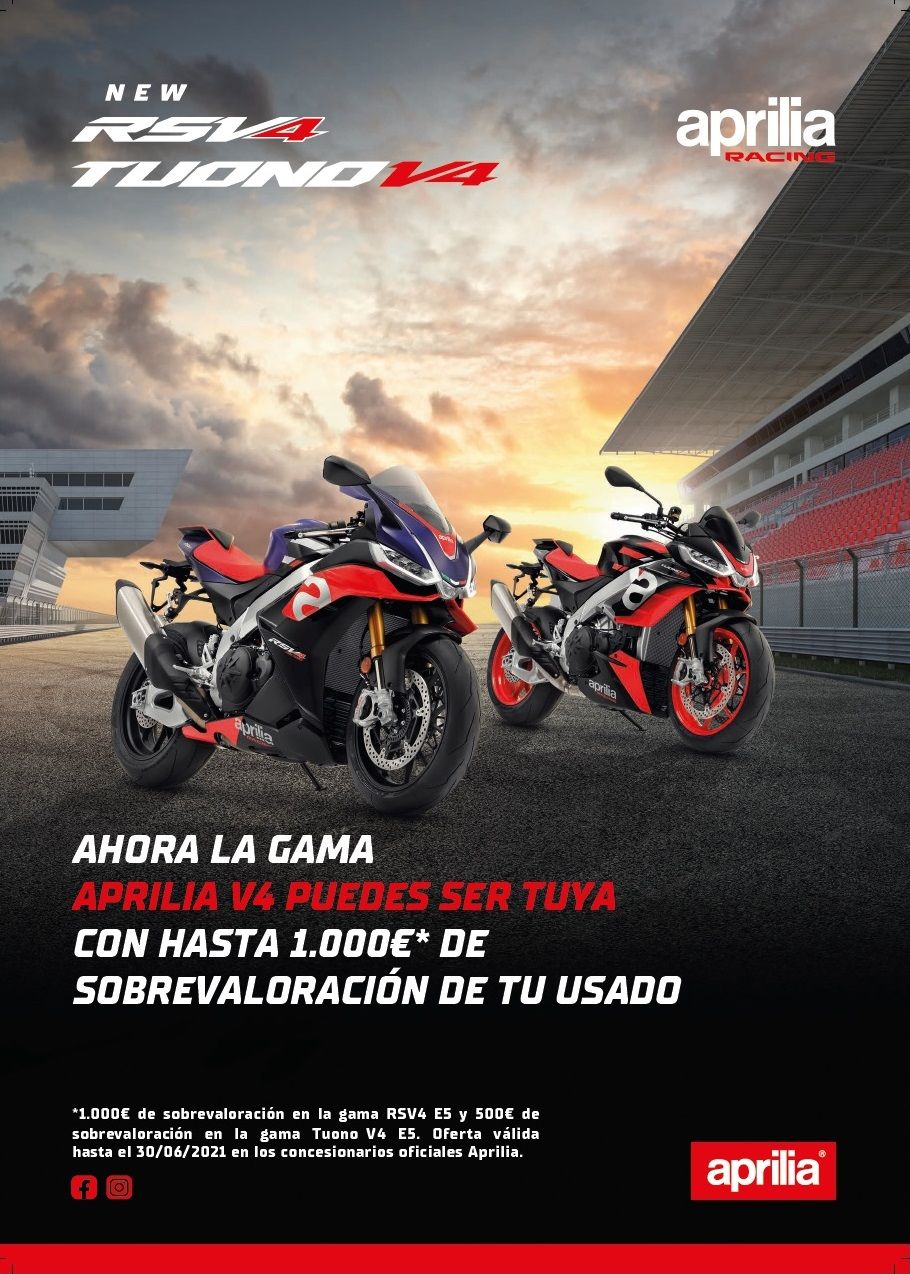 PROMOCION APRILIA RSV4 E5 Y TUONO V4 E5 PROMOCION APRILIA RSV4 E5 Y TUONO V4 E5