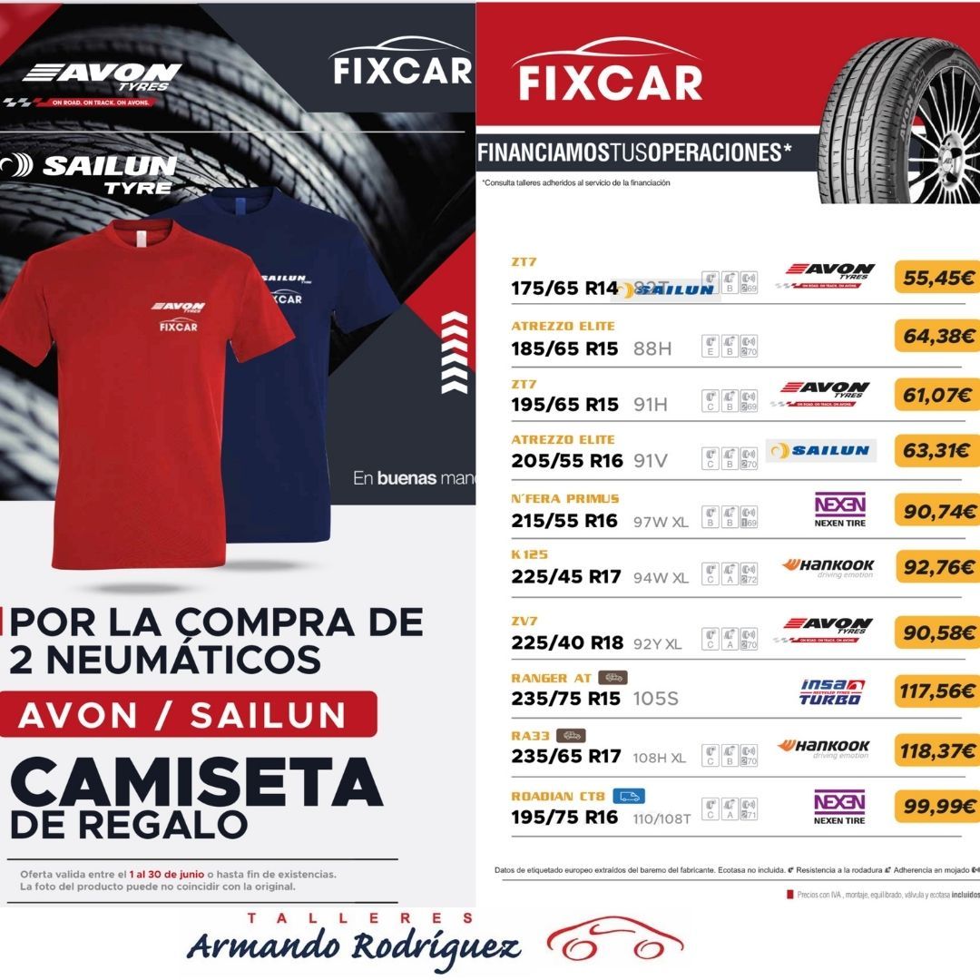 ESTRENA NEUMÁTICOS Y CAMISETA ESTRENA NEUMÁTICOS Y CAMISETA