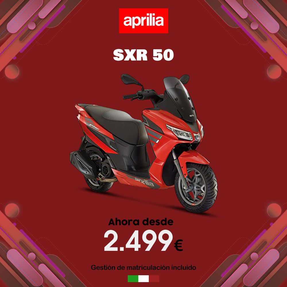 ¡NUEVO LANZAMIENTO! APRILIA SXR 50 ¡NUEVO LANZAMIENTO! APRILIA SXR 50