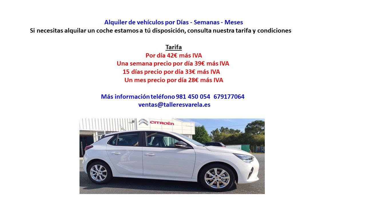 Alquiler de vehículos por Días - Semanas - Meses Alquiler de vehículos por Días - Semanas - Meses