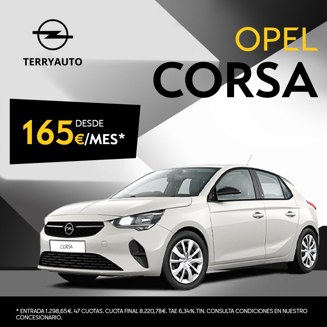 Opel Corsa desde 165€/mes* Opel Corsa desde 165€/mes*
