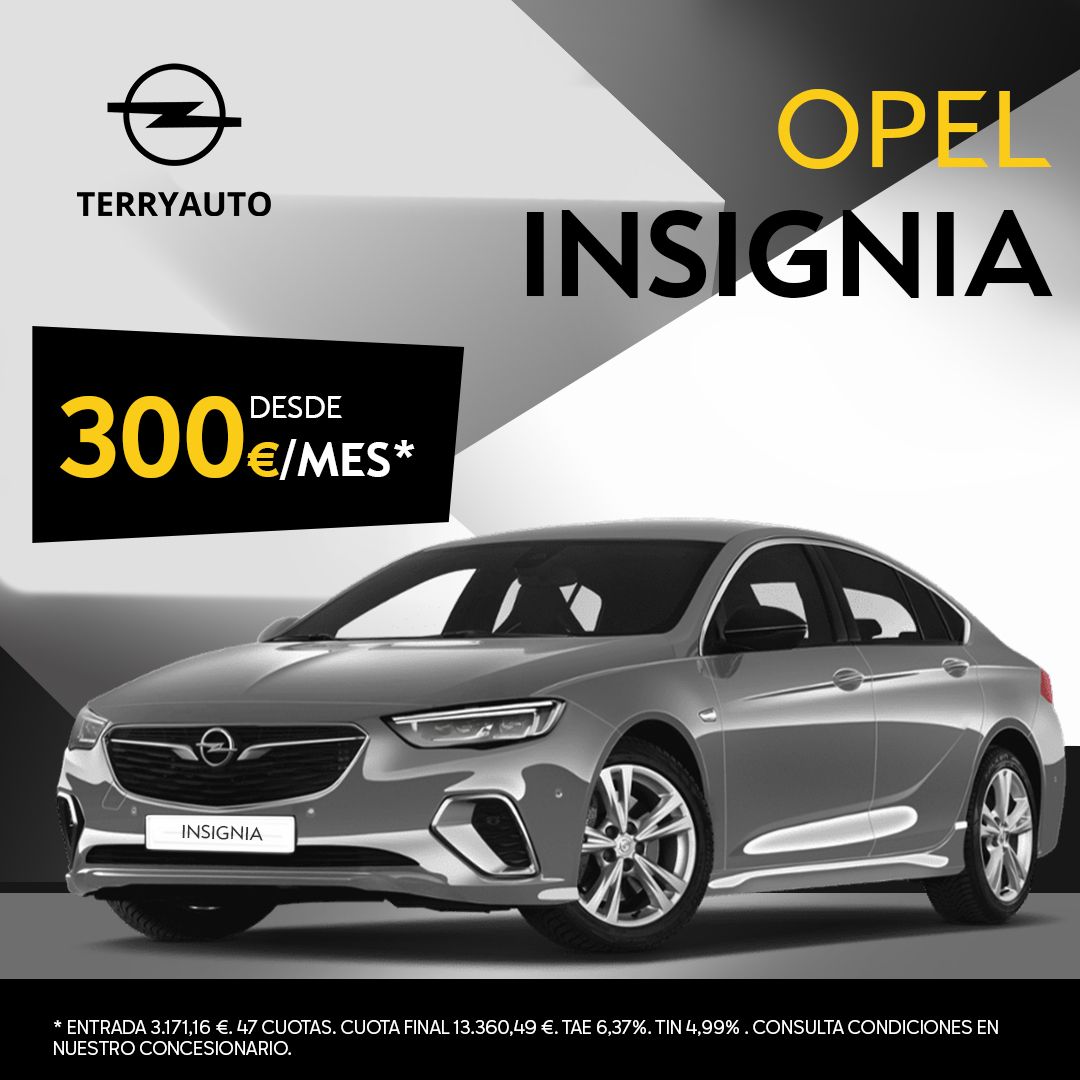Opel Insignia desde 300€/mes* Opel Insignia desde 300€/mes*
