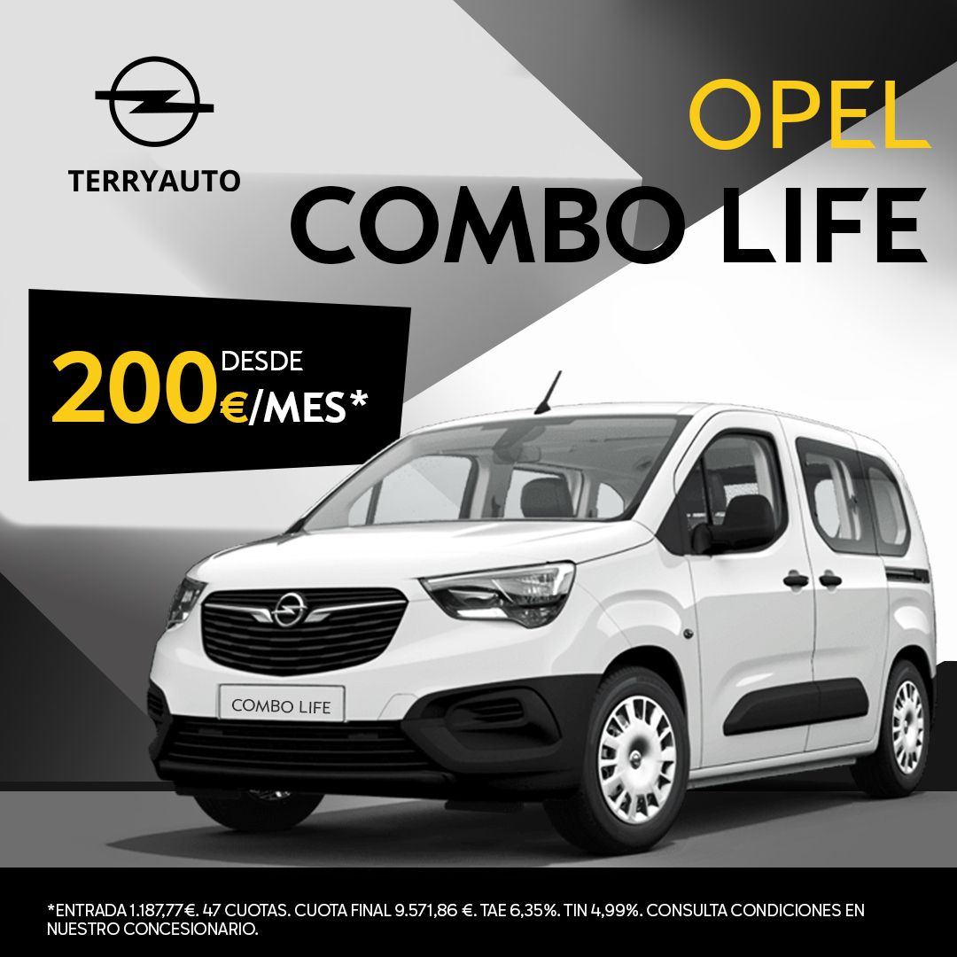 Opel Combo Life desde 195€/mes* Opel Combo Life desde 195€/mes*