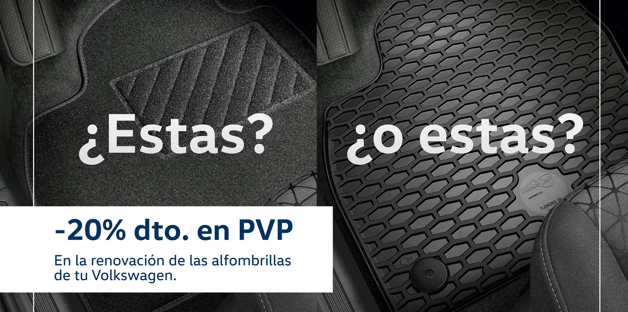 Alfombrillas Volkswagen de invierno con 20% de descuento Alfombrillas Volkswagen de invierno con 20% de descuento