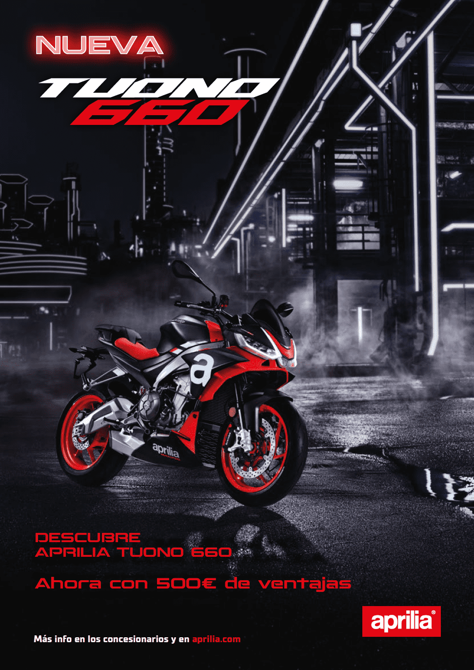 APRILIA TUONO 660 CON HASTA 500€ DE DESCUENTO APRILIA TUONO 660 CON HASTA 500€ DE DESCUENTO