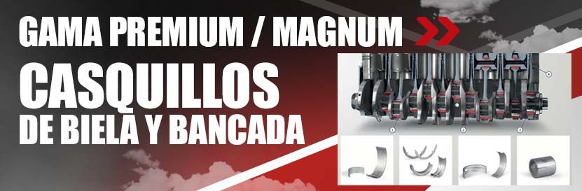 CASQUILLOS DE BIELA Y BANCADA - Gama Premium y Magnum CASQUILLOS DE BIELA Y BANCADA - Gama Premium y Magnum