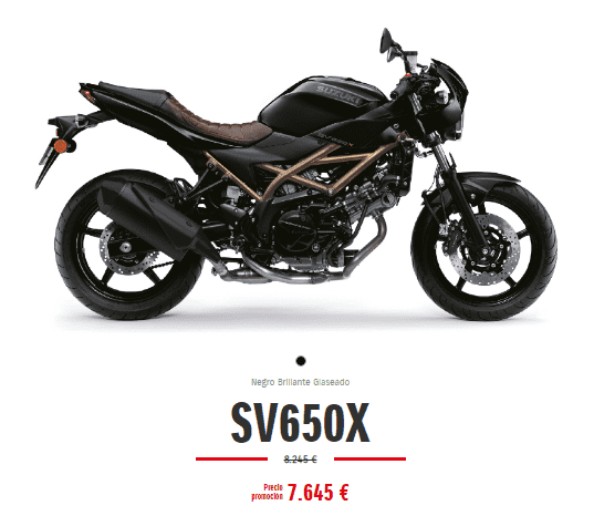 PROMOCION SUZUKI SV650X POR 7.645€ PROMOCION SUZUKI SV650X POR 7.645€
