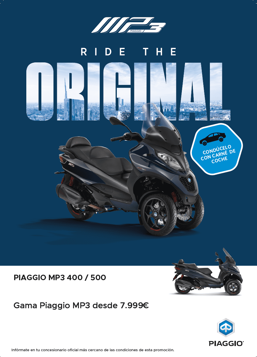 MP3 500cc. CON CARNET DE COCHE Y AHORA CON 1.000€ DE DESCUENTO MP3 500cc. CON CARNET DE COCHE Y AHORA CON 1.000€ DE DESCUENTO
