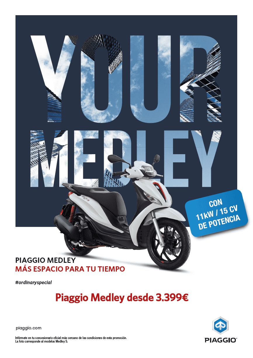 OFERTA PIAGGIO MEDLEY E5 DESDE 3.399€ OFERTA PIAGGIO MEDLEY E5 DESDE 3.399€