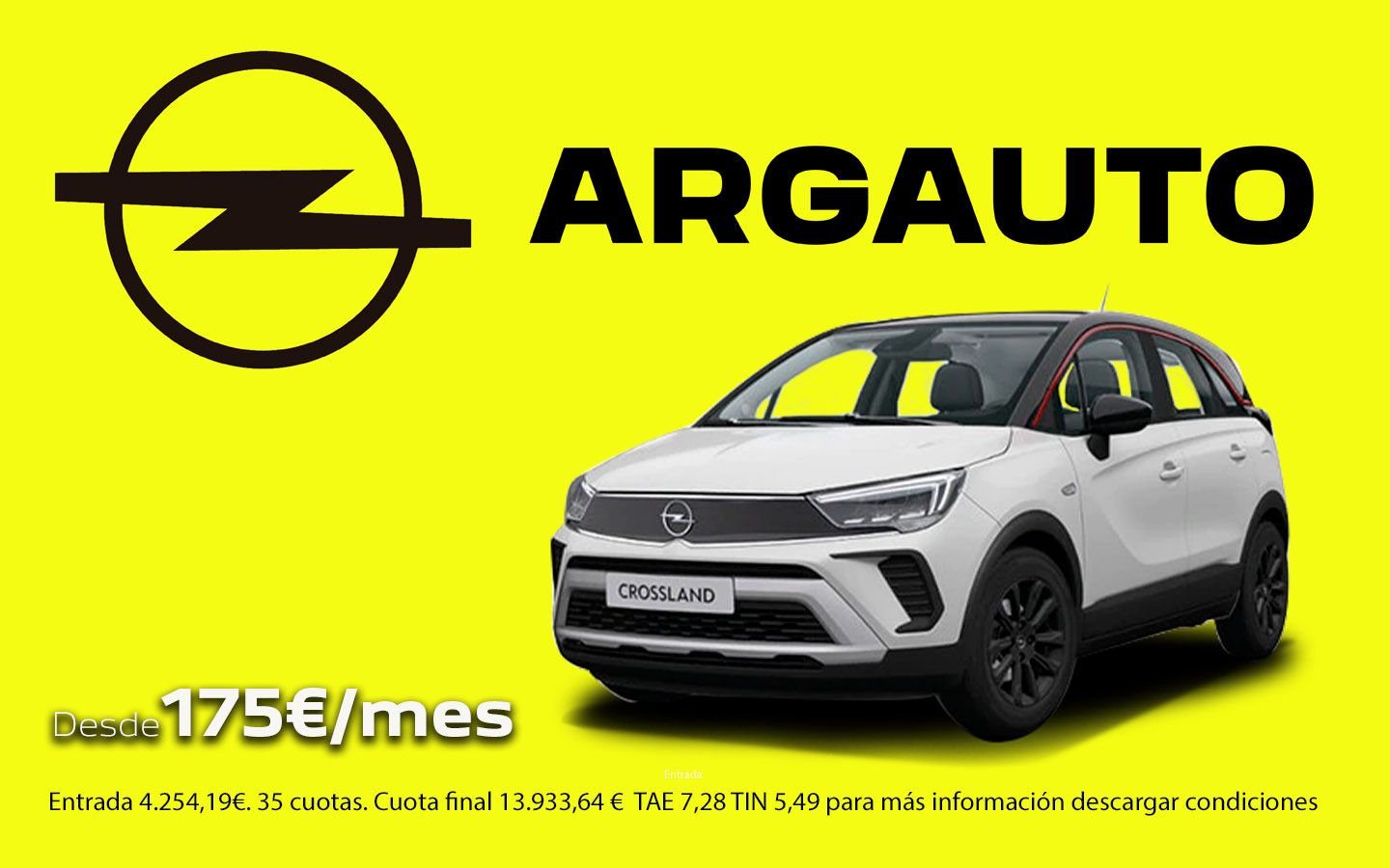 OPEL CROSSLAND DESDE 175€/MES OPEL CROSSLAND DESDE 175€/MES