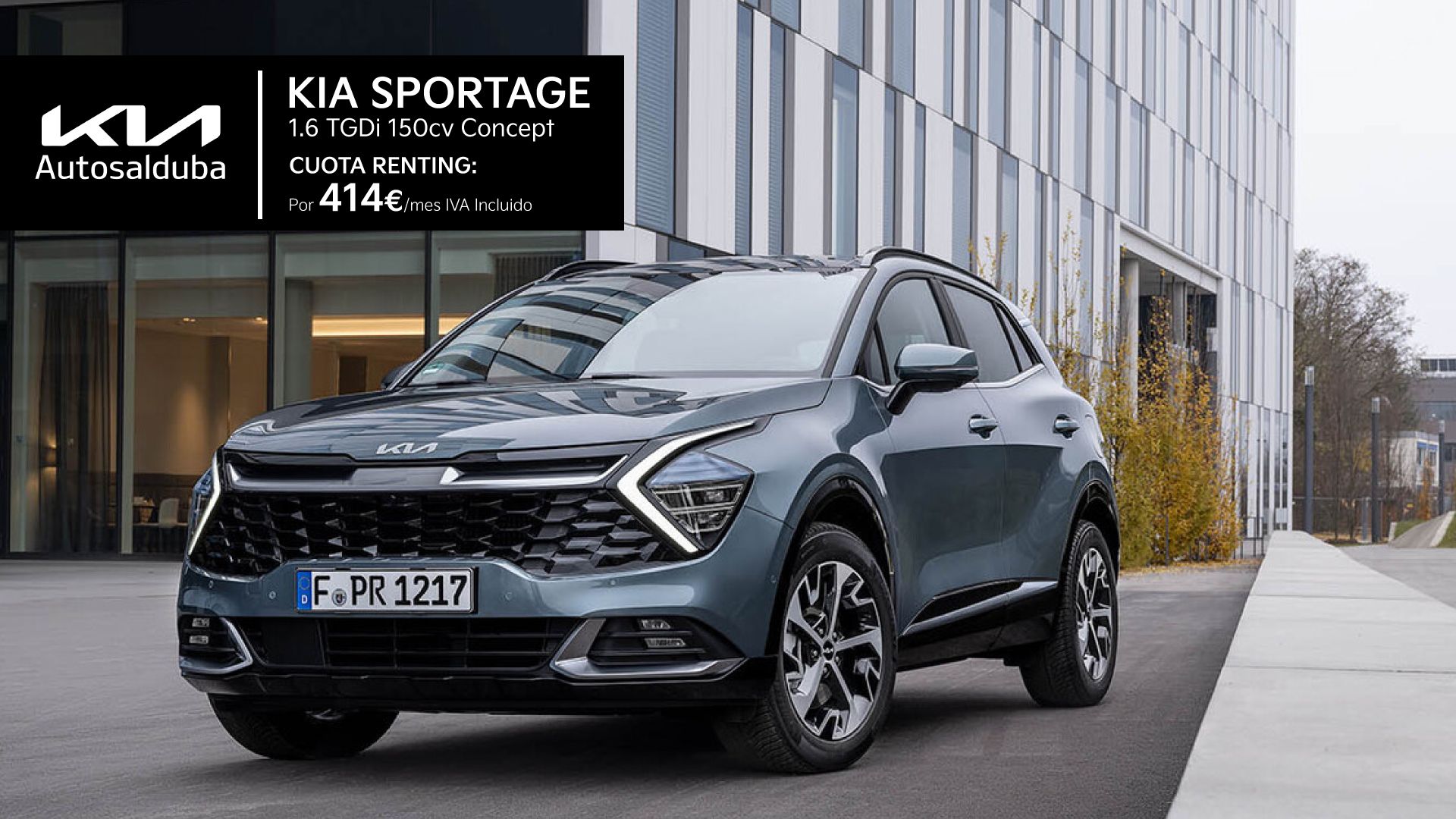 Kia Sportage por 414€/mes Kia Sportage por 414€/mes
