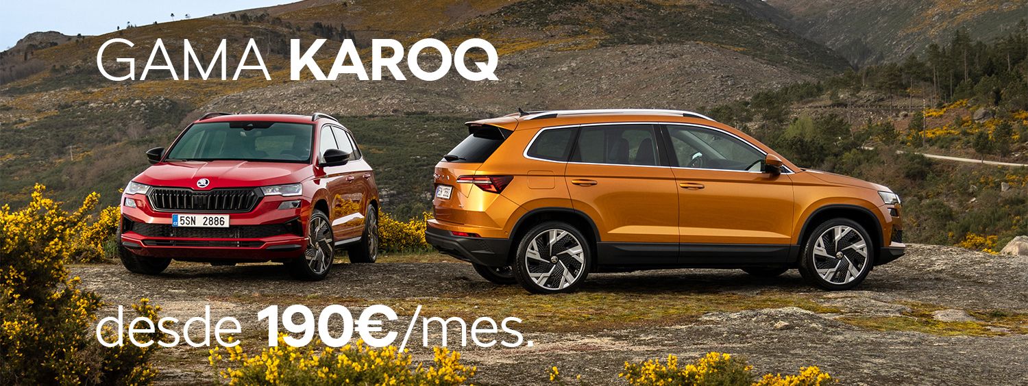 Nuevo ŠKODA KAROQ desde 190€/mes con MY RENTING. Nuevo ŠKODA KAROQ desde 190€/mes con MY RENTING.
