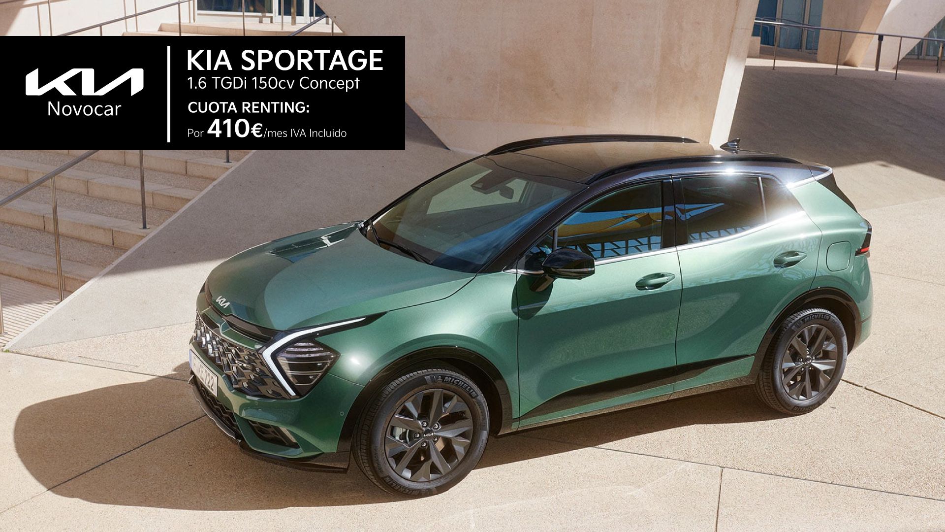 Kia Sportage por 410€/mes Kia Sportage por 410€/mes