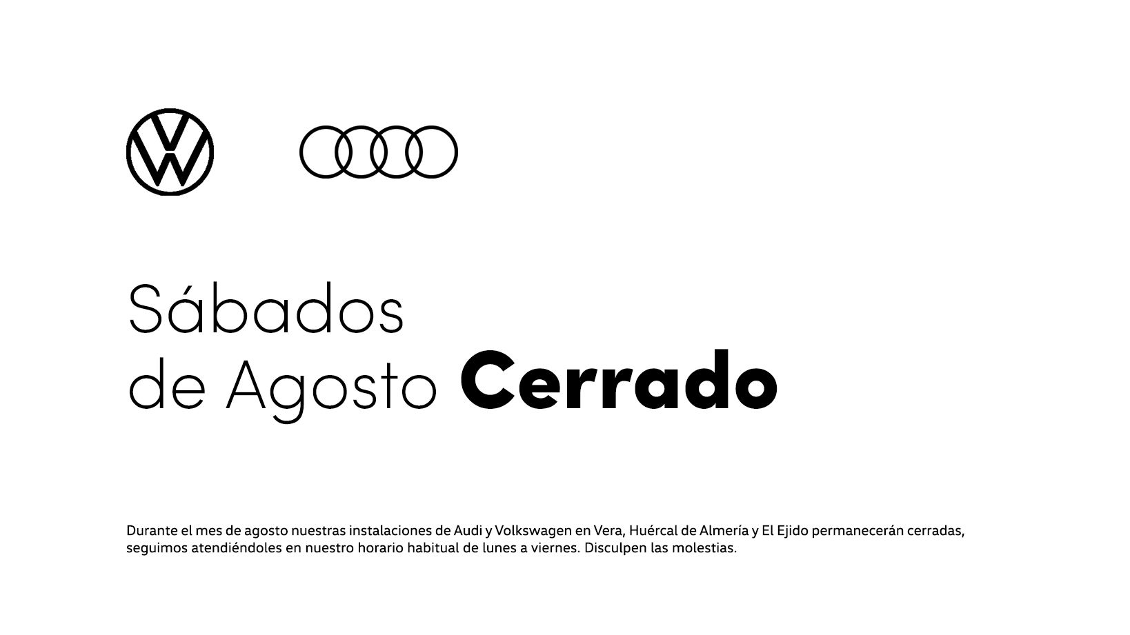 Sábados de agosto cerrado Sábados de agosto cerrado