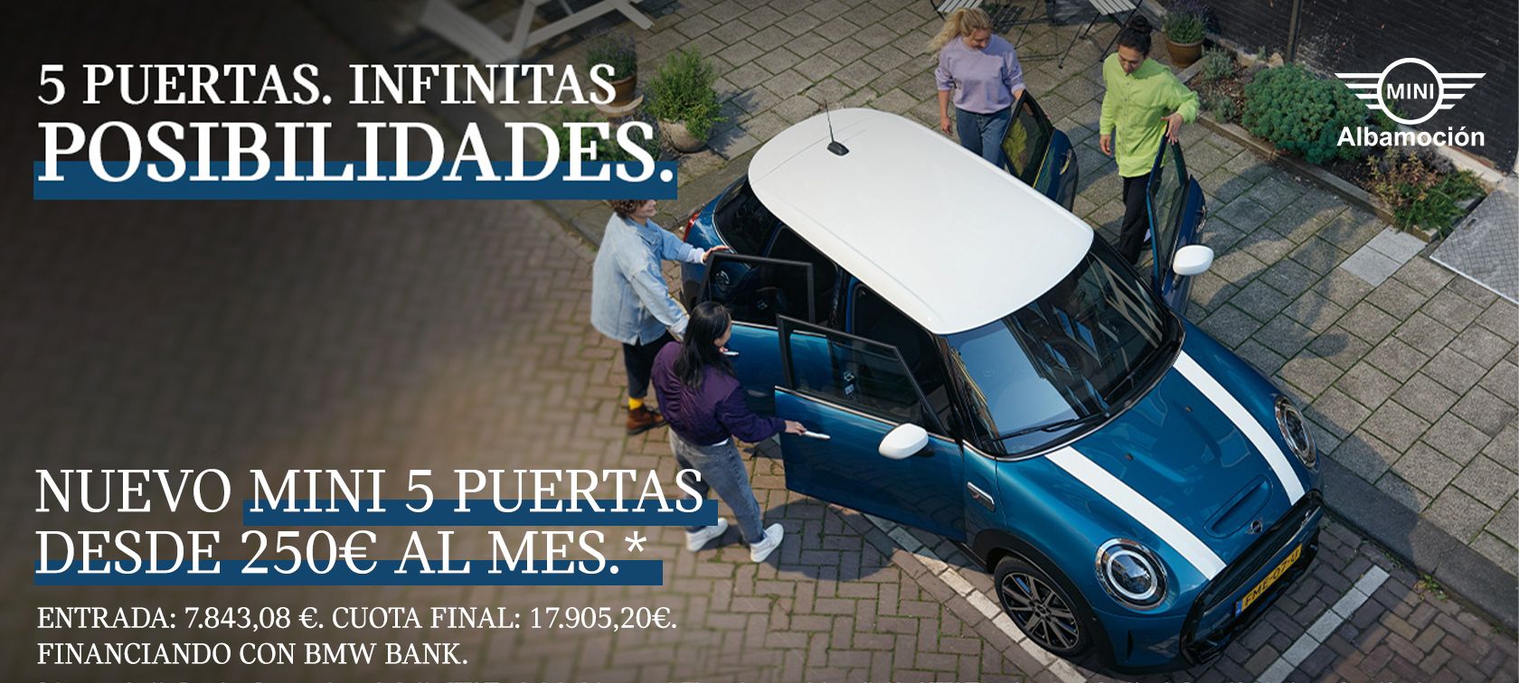 ¡NUEVO MINI 5 PUERTAS DESDE 250€ AL MES! ¡NUEVO MINI 5 PUERTAS DESDE 250€ AL MES!