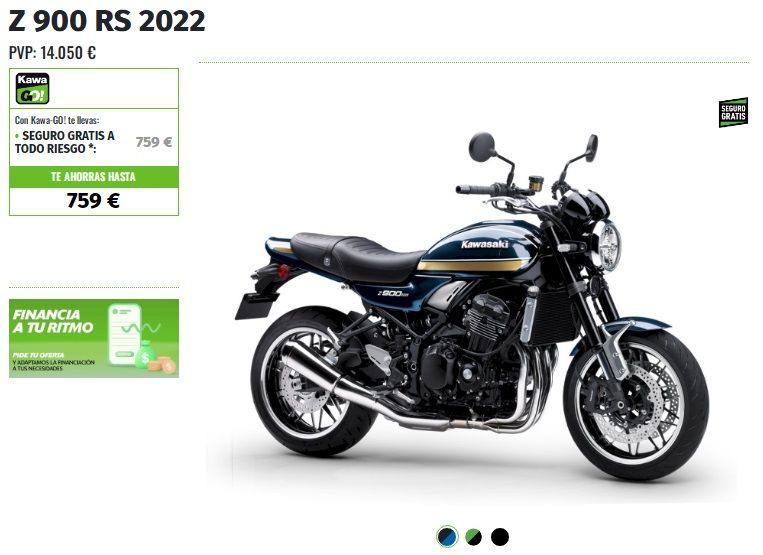 OFERTA KAWASAKI Z900 RS 2022 OFERTA KAWASAKI Z900 RS 2022