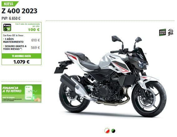 OFERTA KAWASAKI Z400 2023 OFERTA KAWASAKI Z400 2023